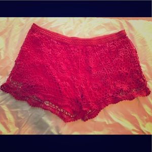 Pink Lace shorts